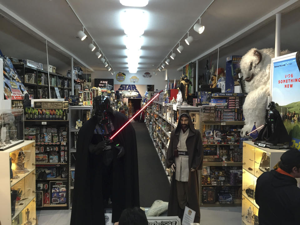 This is just the first wing of Rancho Obi-Wan, the world's largest "Star Wars" collection, housed in Petaluma, Calif. (Sam McManis/Sacramento Bee/Tribune News Service via Getty Images)