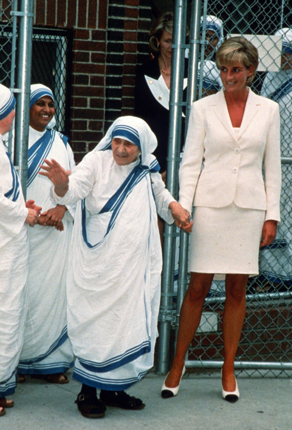 <p>At what would be their last meeting, Diana and Mother Teresa walked hand-in-hand through the streets of the Bronx in New York. Reports at the time said Mother Teresa, who was in seriously poor health, blessed the Princess during her 40-minute visit, which followed Diana's meeting at the White House with Hillary Clinton. On September 5th of the same year, Mother Teresa passed away at the age of 87 in Kolkata, India<span>.</span></p>