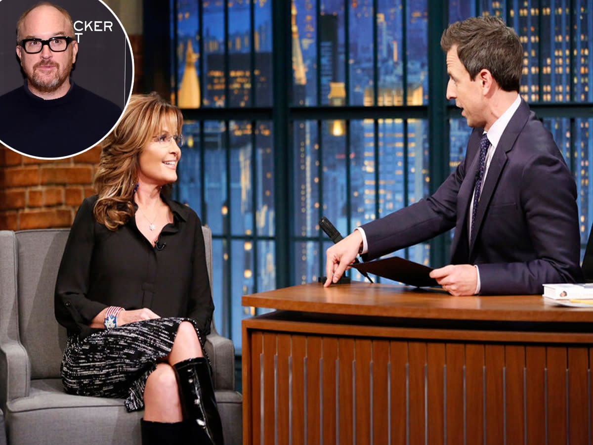 sarah palin louis ck seth meyers nbc