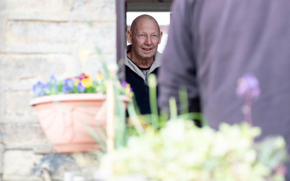 Kenneth Mitchell in Bradford, pictured earlier this month, self isolated for weeks after contracting coronavirus - but people in a new contact tracing scheme were less compliant - Getty