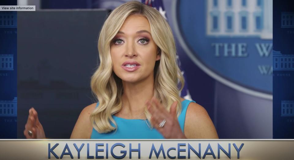 Kayleigh McEnany aka KFC McDonald's (Photo: NBC)