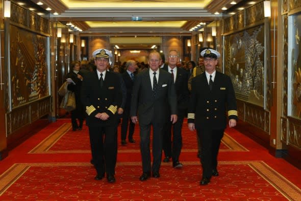 Prince Philip Tours Queen Mary 2