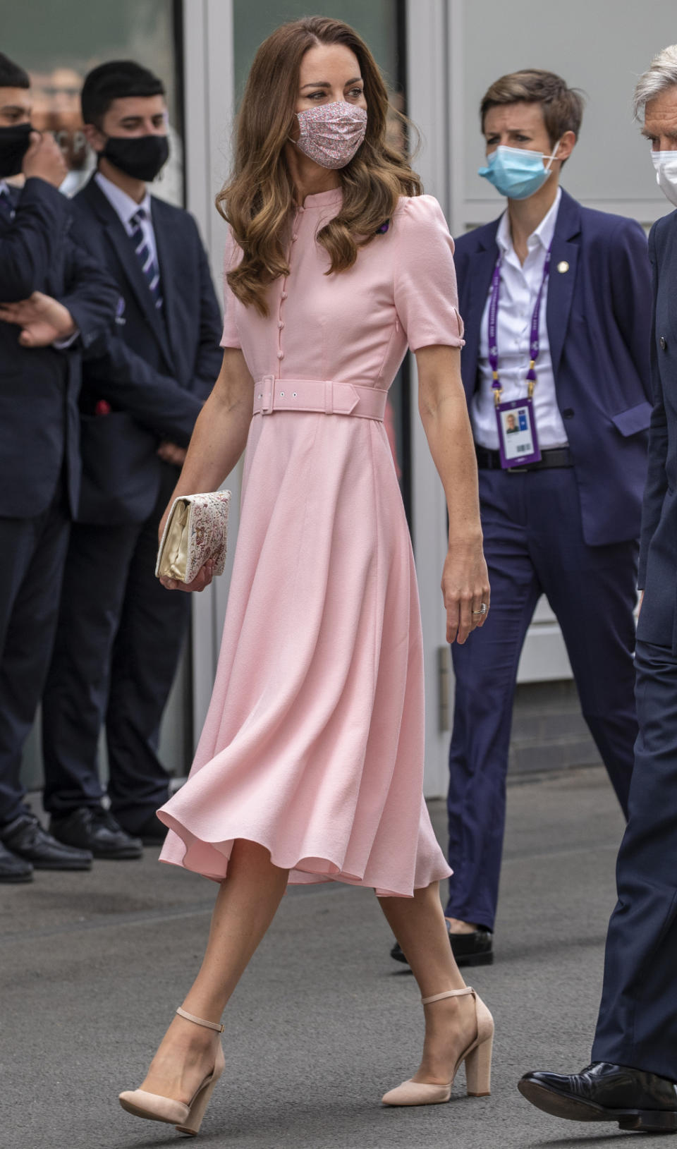 Kate Middleton at Wimbledon on July 11. - Credit: MEGA
