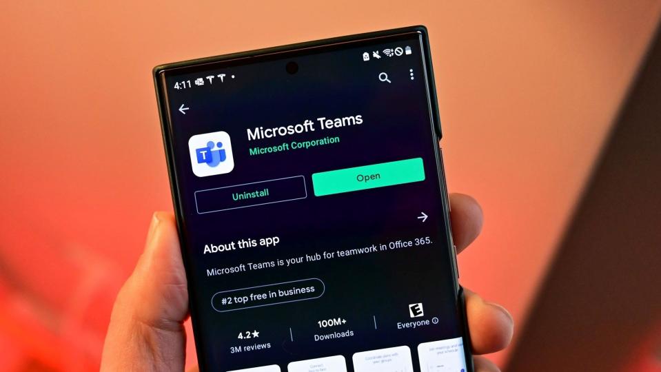  Microsoft Teams on Android. 