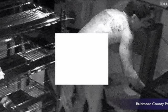 Naked thief caught on CCTV stealing pizza