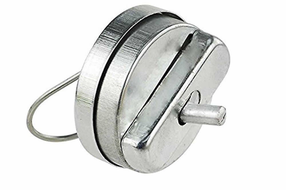 Silver metal practical joke hand buzzer