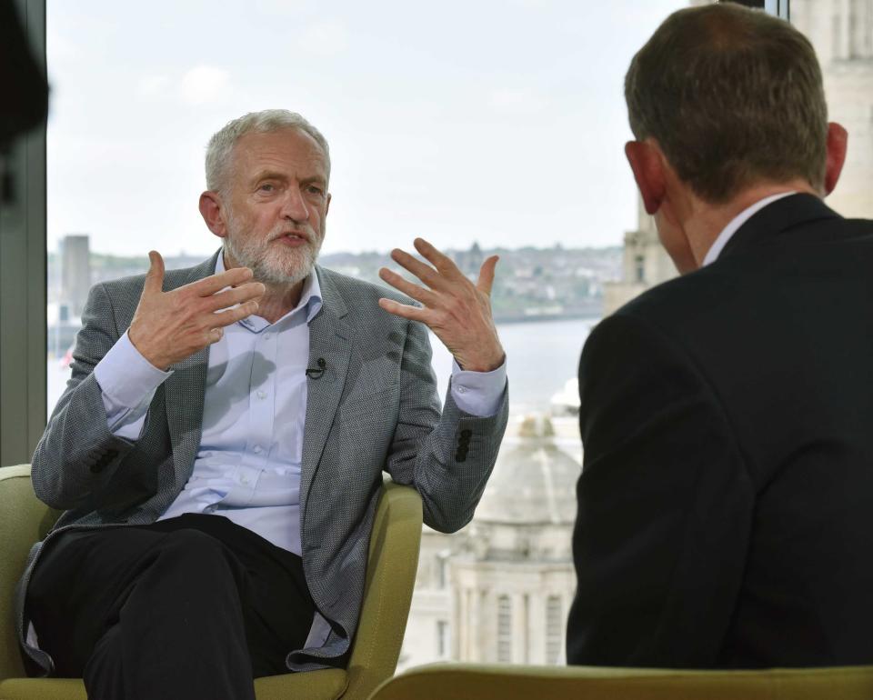 Jeremy Corbyn has claimed the free movement of people would be "open for negotiation" if a Labour government was negotiating Brexit with Brussels.The Labour leader dismissed suggestions he was "staunchly against" one of the key principles of the European Union – the ability to live and work freely in the 28 member states.At the 2017 snap election, Labour's manifesto said "freedom of movement will end" when Britain exits the bloc, but today Mr Corbyn appeared to soften this stance.In an interview, Mr Corbyn also said his party does not currently support Theresa May's Withdrawal Agreement Bill without any fundamental changes as the prime minister braces for yet another defeat in the Commons.And he appeared to give a warmer endorsement of a Final Say referendum, but Labour sources played down Mr Corbyn's comments claiming there was no shift in policy. Pressed on the issue of free movement, Mr Corbyn the BBC's Andrew Marr Show: "I'm not staunchly against freedom of movement. Our manifesto said the European system would not apply if you're not in the European Union – but I quite clearly recognise there has to be a lot of movement of workers."Ask any company in manufacturing or any other sector how much they need and rely on workers from Europe and indeed the other way around."Told there are countries outside the EU that have chosen to retain free movement, Mr Corbyn said: "That would be part of our negotiations with the EU."He added: "Part of our negotiations, the extent to which workers would transfer from one country to the other and what the needs for it would be."Asked if Labour would keep free movement as a non-member of the EU, Mr Corbyn replied: "It would be open for negotiation the level of movement of people between Europe and this country if we're a non-member of the EU."He was also repeatedly pressed for clarity on Labour's Brexit stance ahead of the European elections this week – and interviewer Andrew Marr presented Mr Cobryn with a series of conflicting views from members of the shadow cabinet.Asked if the Labour election slogan was "Vote Labour, get Brexit", Mr Corbyn said: "I think what would be a fair assessment would be to say Vote Labour, challenge austerity and guarantee living standards for the future, not a no-deal exit from the European Union which is all that's being offered by the Tory right and, in a sense, by the Tory party."Mr Corbyn reiterated a second referendum should be an option on the table to respond to what emerges from parliament, although added MPs have yet to reach agreement.He was also pushed on what he meant when saying "option", to which he replied: "We would want a vote in order to decide what the future would be, so yes."Asked if a second referendum would be disastrous, Mr Corbyn replied: "No, I don't think anything like that is disastrous but I think it has to be an opportunity for public debate and public discussion, but it has to be about something and that's why I have made the point clear about a customs union and trade and rights protection."