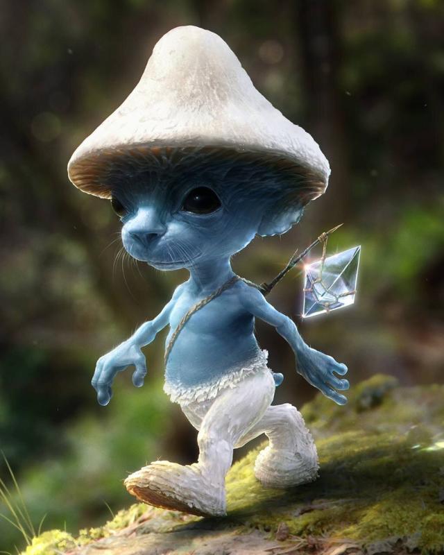 Smurf cat