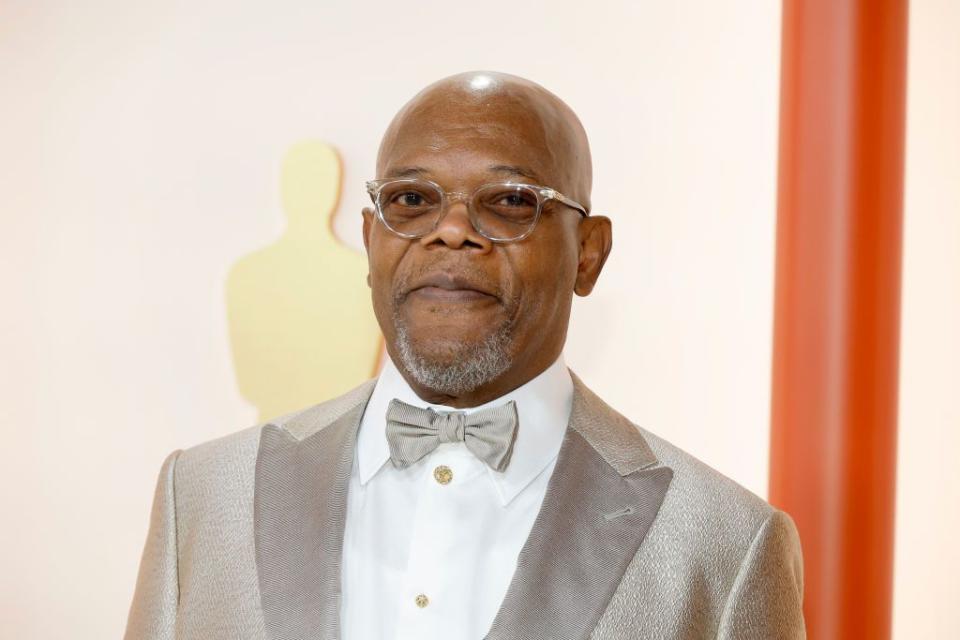 Samuel L. Jackson attends the 95th Annual Academy Awards.