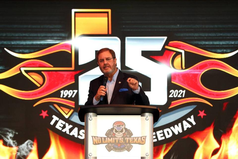 Texas Motor Speedway president Eddie Gossage will step down following this summer’s NASCAR All-Star Race.