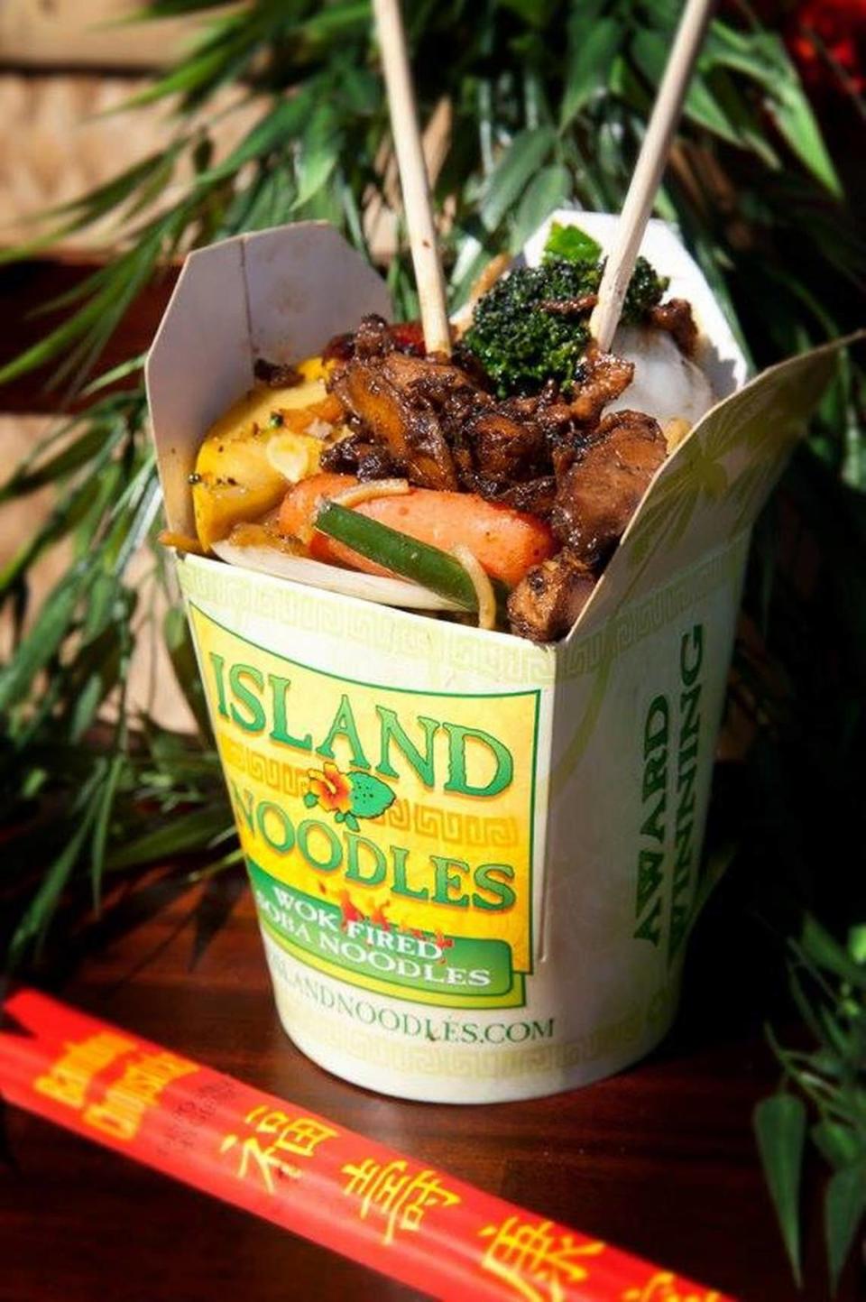 Island Noodles serves healthy wok-fired noodles and fresh vegetables. Island Noodles Facebook