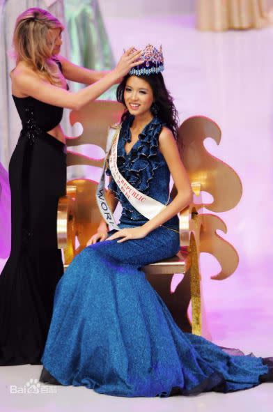 張梓琳獲得世界小姐選美大賽總決賽冠軍。（圖／翻攝自百度百科）