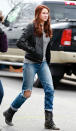 Shailene Woodley is seen on the set of "The Amazing Spider-Man 2" on February 26, 2013 in New York City.