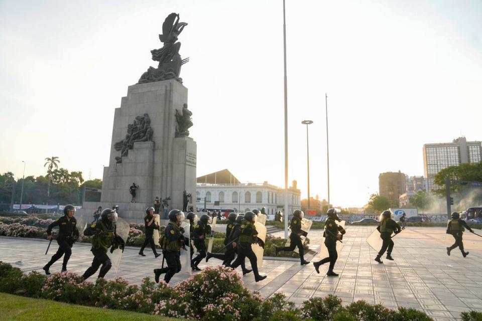 PERÚ-PROTESTAS (AP)