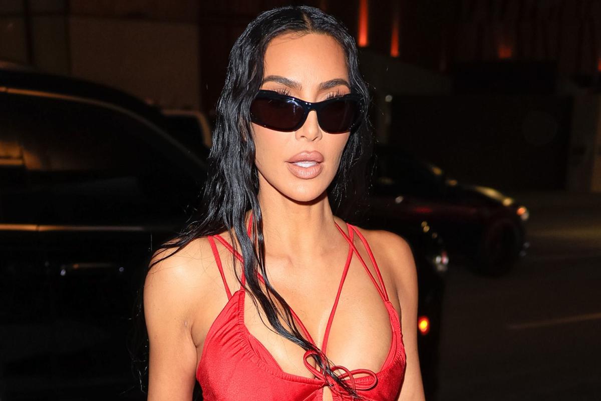 Kim Kardashian Wears $4,200 Balenciaga 'Bikini' Gown for Her 43rd Birthday  Party