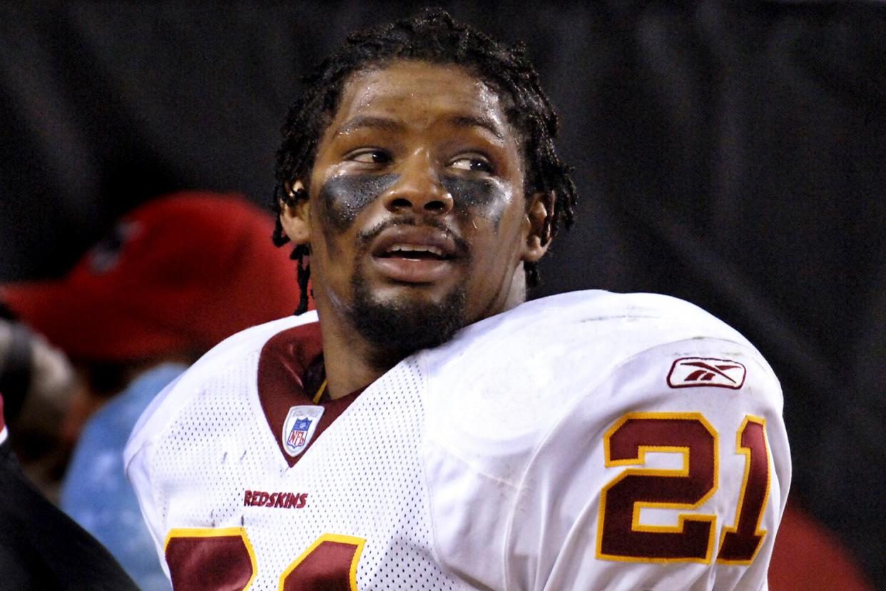 Washington Redskins safety Sean Taylor leaves the field after his ejection in an NFL wild card playoff game January 7, 2006 in Tampa.