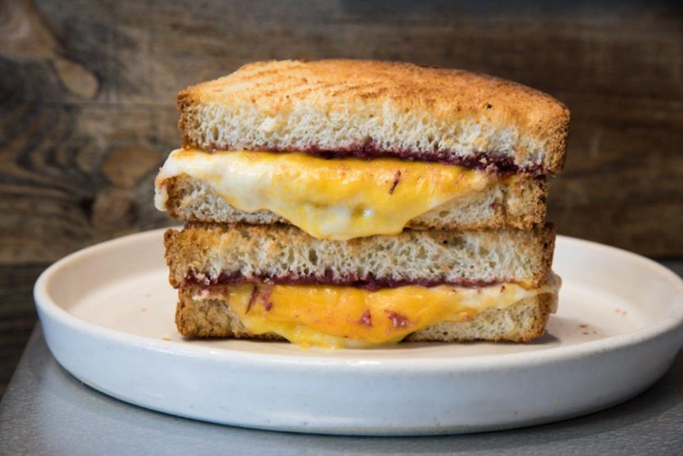 Aioli bakery and café in West Palm Beach serves a grand grilled cheese sandwich.