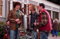 <p>When you think of Matt Jones cooking something, it’s probably meth since he’s chiefly known for playing Badger on <i>Breaking Bad</i>, but his first television role was actually helping Jackson deep-fry a turkey for Thanksgiving. <br><br>(Credit: Warner Bros.) </p>