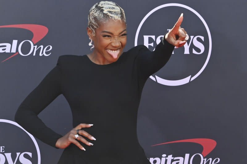 Tiffany Haddish attends the 31st annual ESPY Awards at the Dolby Theatre in the Hollywood section Los Angeles on July 12. File Photo by Jim Ruymen/UPI
