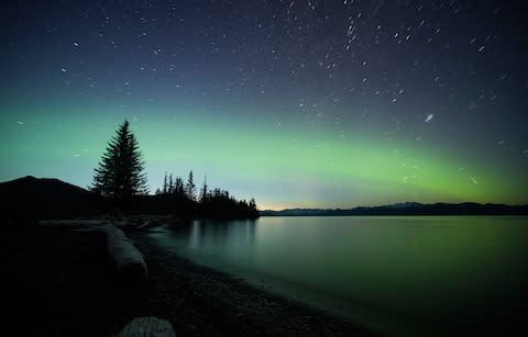 Aurora Borealis and Perseid Meteor - Credit: Getty