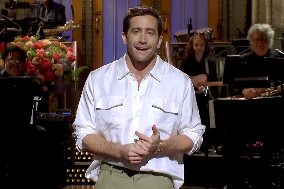 <p>Saturday Night Live/YouTube</p> Jake Gyllenhaal on 