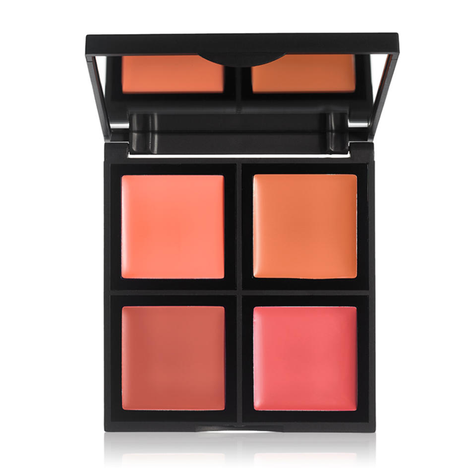 Medium complexion: Peach to coral palette