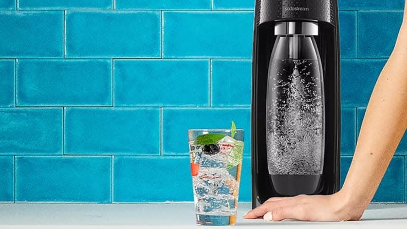 The SodaStream Fizzi sparkling water maker is a Kohl's customer favorite for its speed.