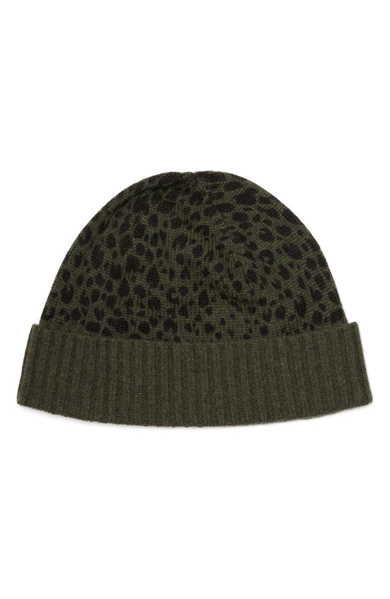 Good Man Brand Animal Print Recycled Cashmere Beanie