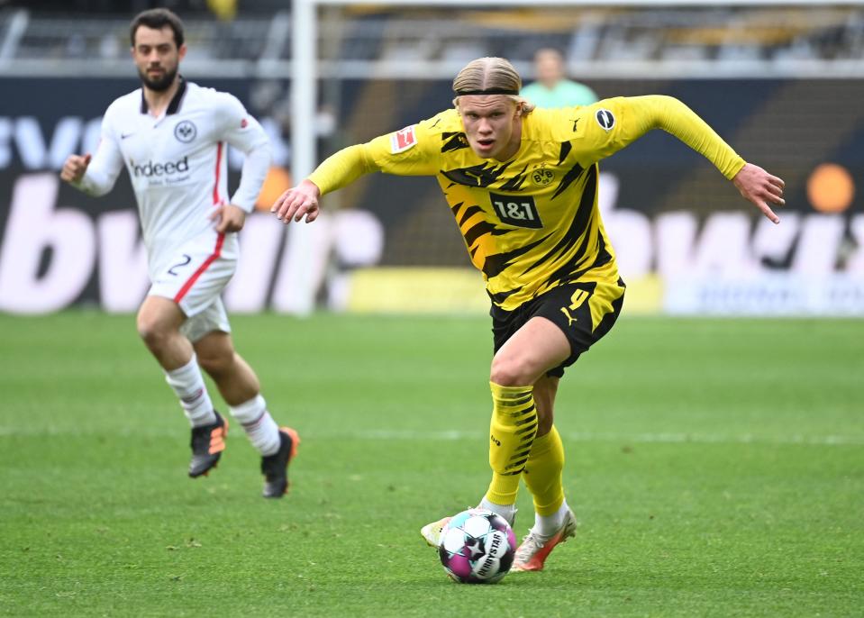 Erling Haaland has scored 33 goals in all competitions for Borussia Dortmund this season.