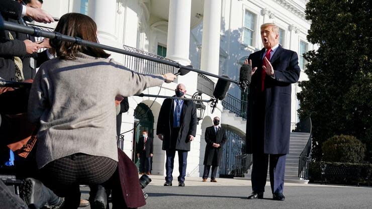 Das Impeachmentverfahren verurteilt der US-Präsident als Fortsetzung der „Hexenjagd“ auf ihn. (Foto: dpa)