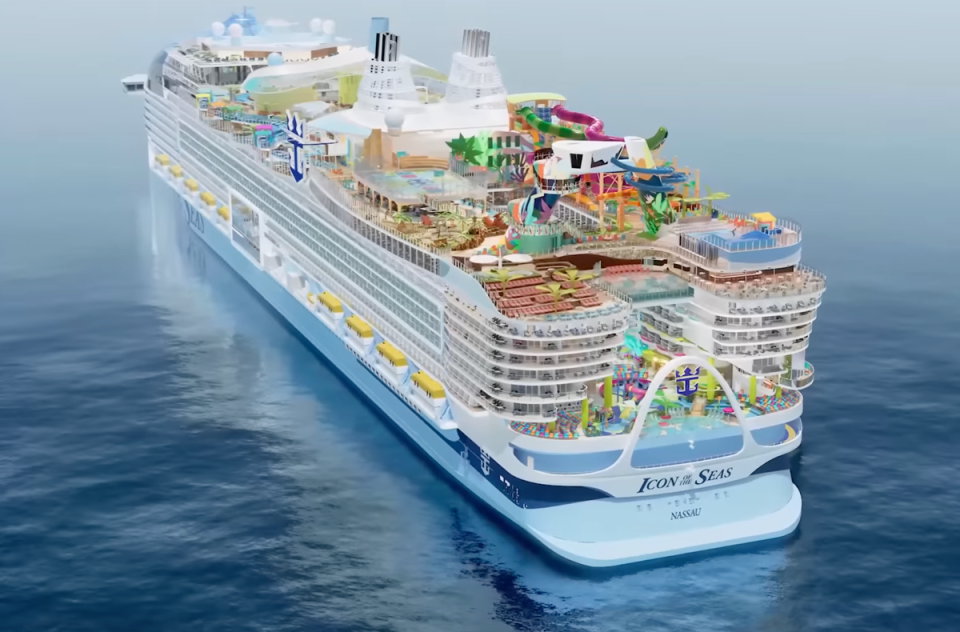 Come 2024, Royal Caribbean’s Icon of the Seas will be the largest cruise ship on the water (Royal Caribbean International)