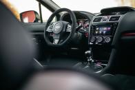 <p>Pin the throttle to the floor, and there's a slight delay in the response that is not present in the regular STI.</p>
