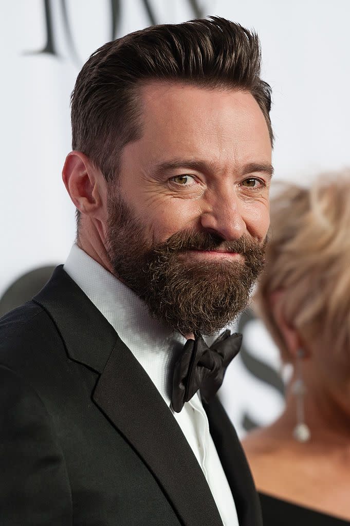 <p>It's maybe not the facial hair you're used to on Jackman, but we're all used to facial hair in some form. </p>