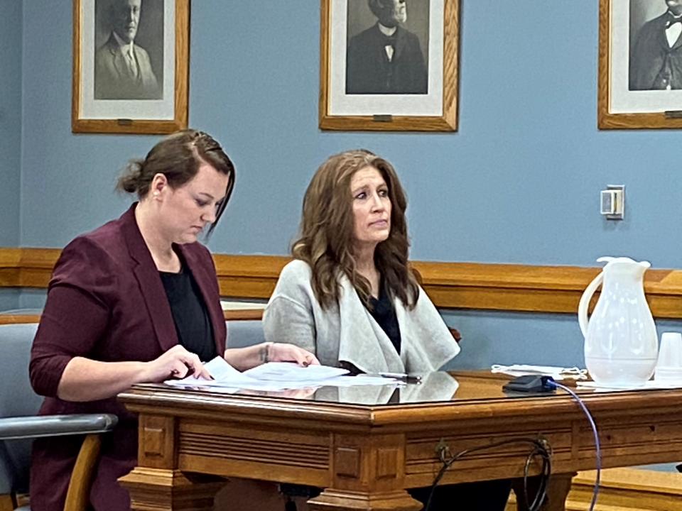 Former Fairfield Township Trustee Taletha Coles, right, pleaded guilty Thursday to four of 42 indictments against her accusing her of crimes while she was in office between 2019 and Oct. 19, 2022, when she resigned.