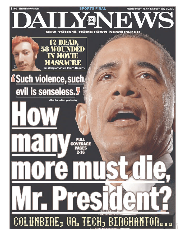 New York Daily News, July 21, 2012