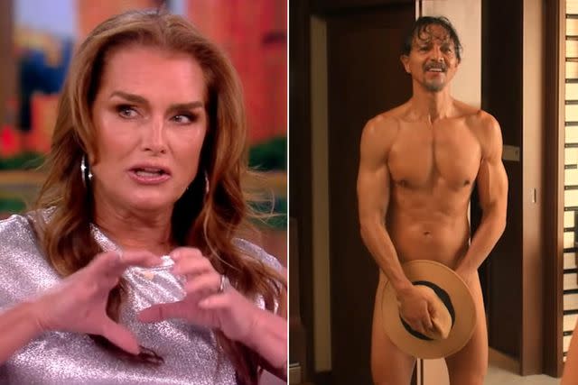 <p>ABC/Netflix</p> Brooke Shields on 'The View'; Benjamin Bratt nude in 'Mother of the Bride'