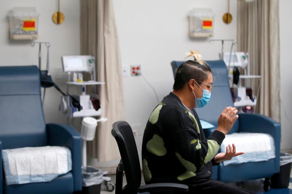 Dr. Joshua Yap is interviewed April 22 inside a Planned Parenthood clinic in Tulsa.