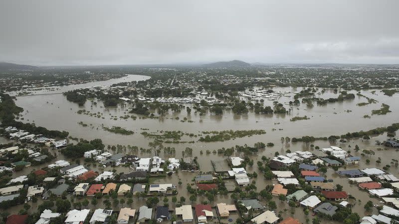 Townsville has been the hardest hit as heavy rainfall continues to flood far north Queensland. Source: AAP