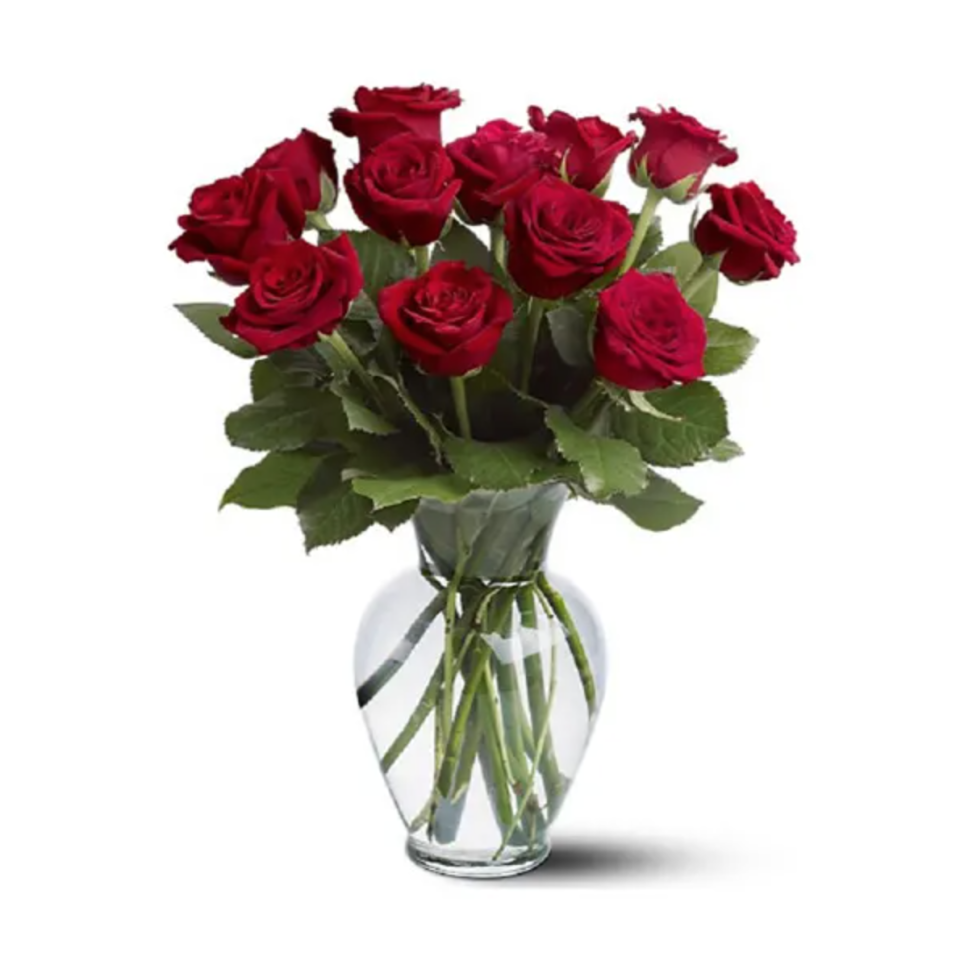 Long Stemmed Red Roses. Image via Serenata Flowers.