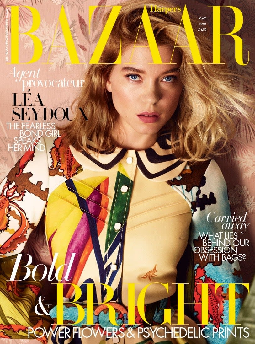 Cover star: Seydoux appears on the new issue of Harper's Bazaar (Harper’s Bazaar UK/ALEXI LUBOMIRSKI)