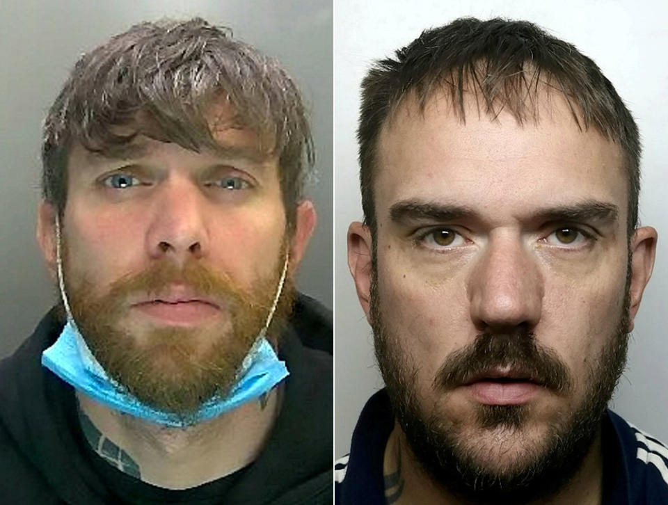 Two men who threatened shop workers with an axe during an armed robbery have been jailed (swns)