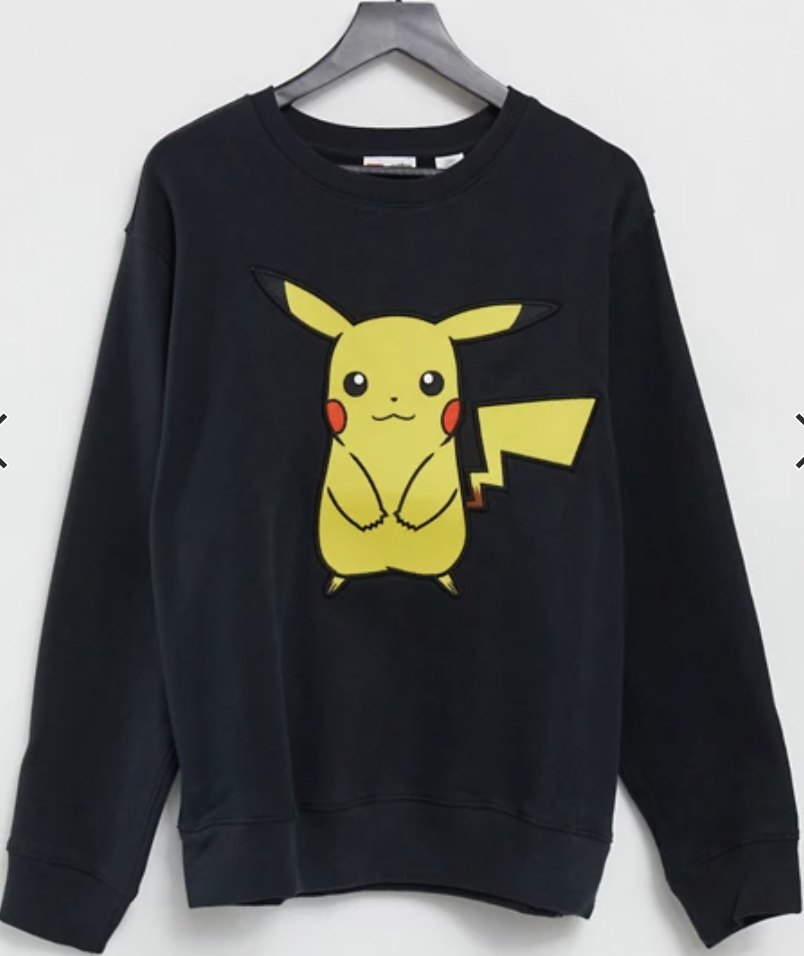 Levi's x Pokemon large happy Pikachu print unisex sweatshirt