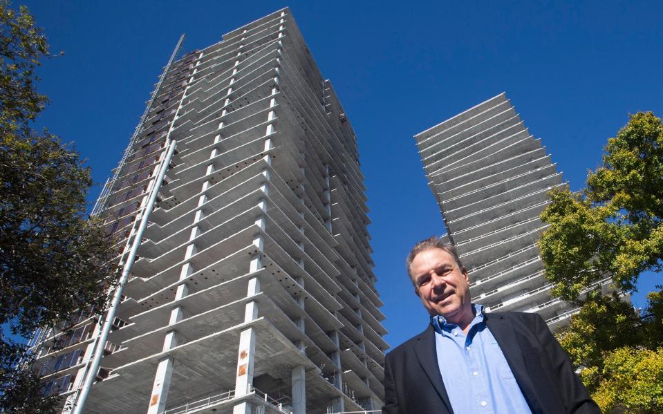 Jeff Greene and his One West Palm project in downtown West Palm Beach Tuesday, Dec. 1, 2020.  