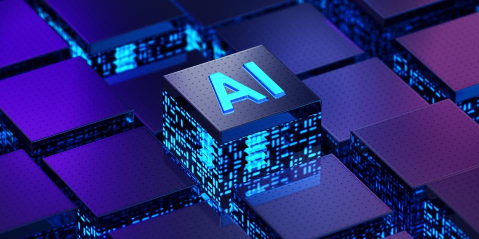 Artificial Intelligence 3D concept