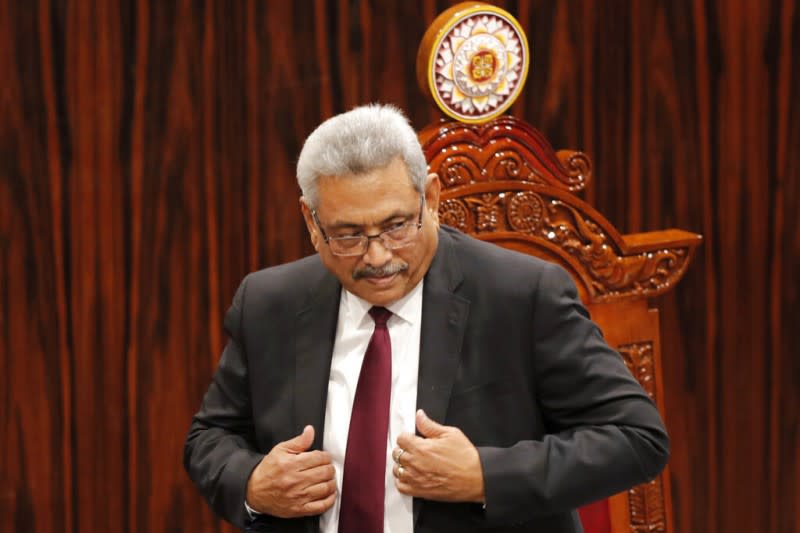 斯里蘭卡的「落跑總統」拉賈帕克薩。（美聯社資料照）