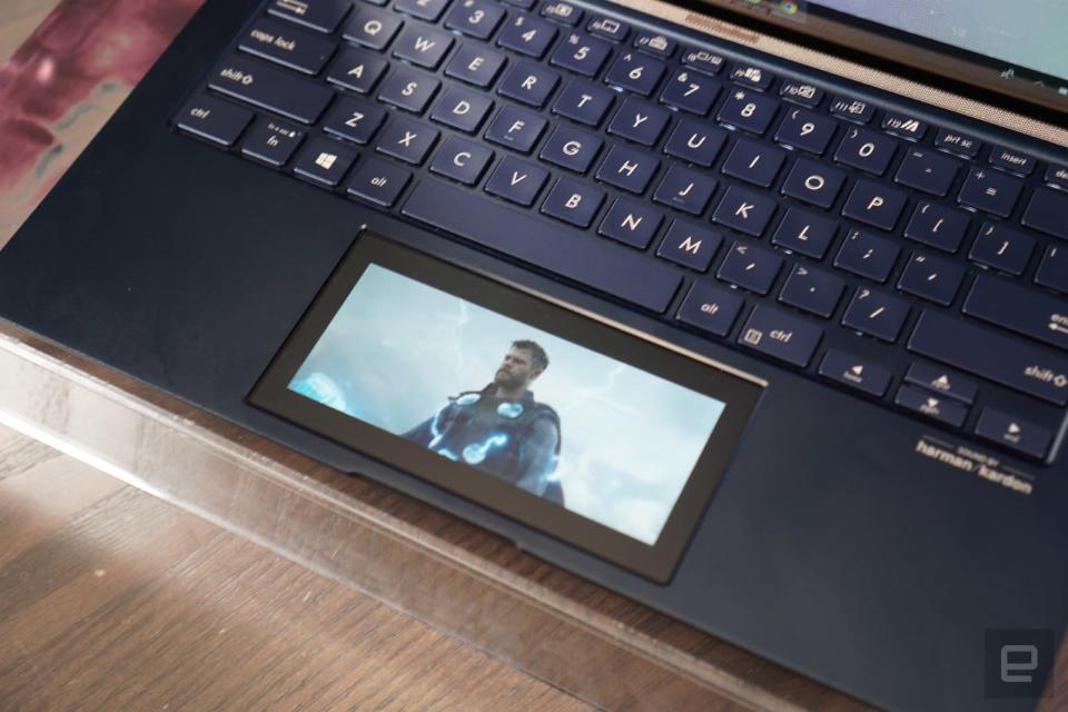 ASUS ScreenPad 2.0 touchscreen trackpad