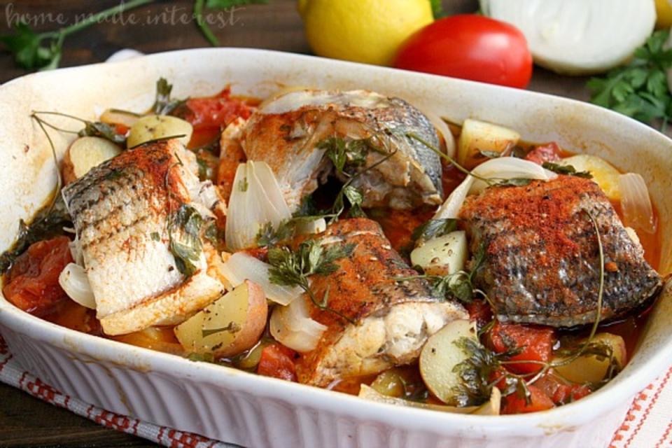 <p>Homemade Interest</p><p>Simple, fresh, & delicious. This will quickly become a family favorite. Grab the recipe <a href="https://www.homemadeinterest.com/portugese-style-baked-rockfish/" rel="nofollow noopener" target="_blank" data-ylk="slk:here;elm:context_link;itc:0;sec:content-canvas" class="link ">here</a>.</p>