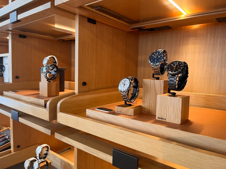 Shinola celebrated the grand opening of its new Grand Rapids retail location with a ribbon-cutting ceremony. (Jan. 19, 2024)