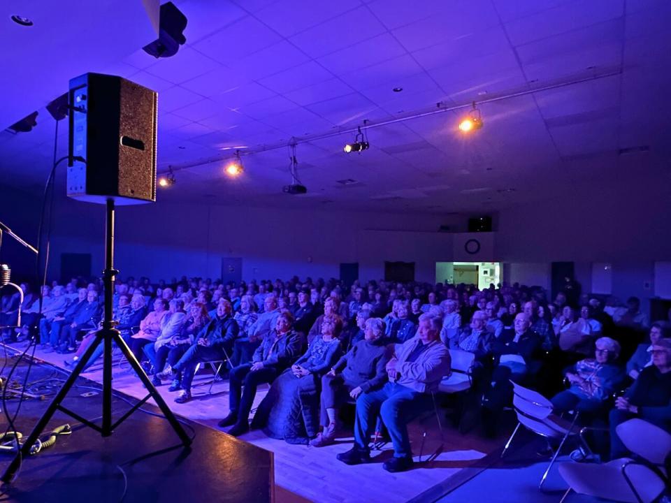 The Bassano Arts Council sold out their season the last two years in a row. Nearly 300 people fit in the auditorium at the Bassano Community Hall.