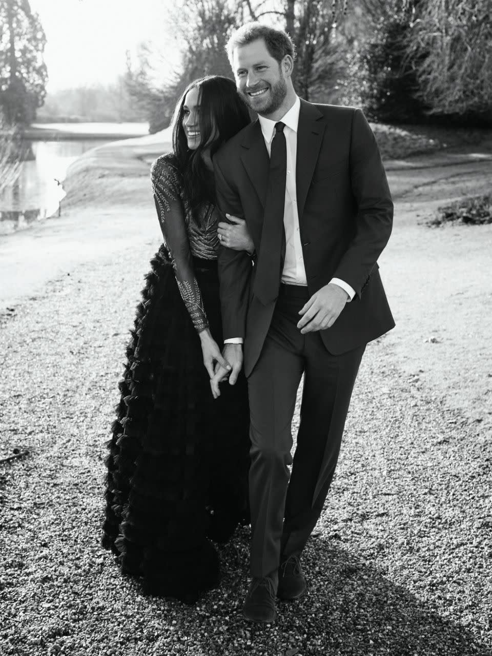 Samantha slammed the $75,000 dress Meghan wore in her engagement photos. Photo: Kensington Palace